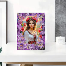 Load image into Gallery viewer, Special Shape Flower Table Top Diamond Painting Frame Kits for Home Office Decor