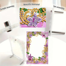 Load image into Gallery viewer, Special Shape Flower Table Top Diamond Painting Frame Kits for Home Office Decor