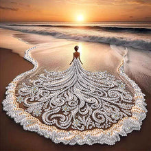 Load image into Gallery viewer, Diamond Painting - Partial Special Shaped - Beach Skirt Beauty (30*30CM)