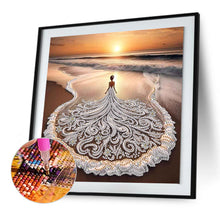 Load image into Gallery viewer, Diamond Painting - Partial Special Shaped - Beach Skirt Beauty (30*30CM)