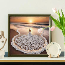 Load image into Gallery viewer, Diamond Painting - Partial Special Shaped - Beach Skirt Beauty (30*30CM)