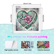 Load image into Gallery viewer, Diamond Painting - Partial Special Shaped - Shining Heart (30*30CM)