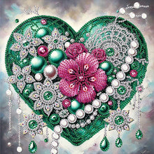 Load image into Gallery viewer, Diamond Painting - Partial Special Shaped - Shining Heart (30*30CM)