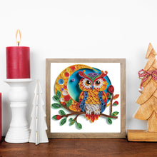 Load image into Gallery viewer, Diamond Painting - Partial Special Shaped - Paper Quilling Owl (30*30CM)