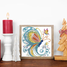 Load image into Gallery viewer, Diamond Painting - Partial Special Shaped - Paper Quilling Butterfly (30*30CM)