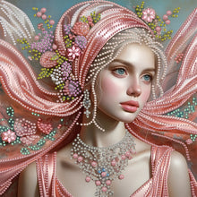 Load image into Gallery viewer, Diamond Painting - Partial Special Shaped - Lady Beauty (30*30CM)