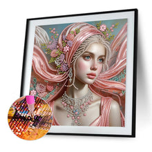 Load image into Gallery viewer, Diamond Painting - Partial Special Shaped - Lady Beauty (30*30CM)
