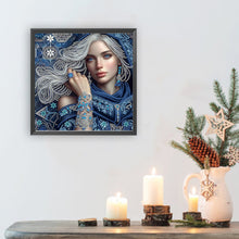 Load image into Gallery viewer, Diamond Painting - Partial Special Shaped - Lady Beauty (30*30CM)