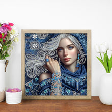 Load image into Gallery viewer, Diamond Painting - Partial Special Shaped - Lady Beauty (30*30CM)