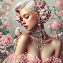 Load image into Gallery viewer, Diamond Painting - Partial Special Shaped - Lady Beauty (30*30CM)