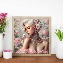 Load image into Gallery viewer, Diamond Painting - Partial Special Shaped - Lady Beauty (30*30CM)