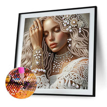Load image into Gallery viewer, Diamond Painting - Partial Special Shaped - Lady Beauty (30*30CM)