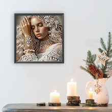 Load image into Gallery viewer, Diamond Painting - Partial Special Shaped - Lady Beauty (30*30CM)