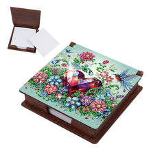 Load image into Gallery viewer, Wood Gem Heart Hummingbird Diamond Painting Memo Pad Holder Mosaic Kit for Home