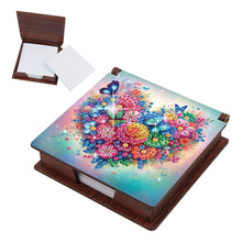 Load image into Gallery viewer, Wood Butterfly Heart Diamond Painting Memo Pad Holder Mosaic Kit for Home Office