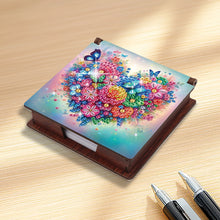 Load image into Gallery viewer, Wood Butterfly Heart Diamond Painting Memo Pad Holder Mosaic Kit for Home Office