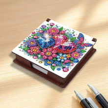 Load image into Gallery viewer, Wood Gem Heart Diamond Painting Memo Pad Holder Mosaic Kit for Home Office