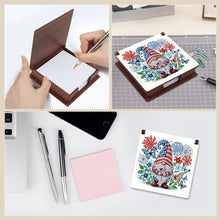 Load image into Gallery viewer, Wood Independence Day Gnome Diamond Painting Memo Pad Holder Mosaic Kit