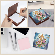 Load image into Gallery viewer, Wood Butterfly Bell Diamond Painting Memo Pad Holder Mosaic Kit for Home Office