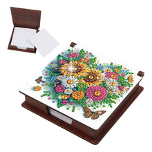 Load image into Gallery viewer, Wood Heart Sunflower Diamond Painting Memo Pad Holder Mosaic Kit for Home Office