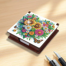 Load image into Gallery viewer, Wood Heart Sunflower Diamond Painting Memo Pad Holder Mosaic Kit for Home Office