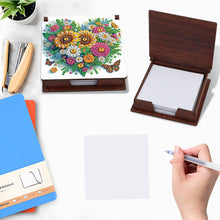 Load image into Gallery viewer, Wood Heart Sunflower Diamond Painting Memo Pad Holder Mosaic Kit for Home Office