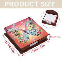 Load image into Gallery viewer, Wood Flower Butterfly Diamond Painting Memo Pad Holder Mosaic Kit for Home