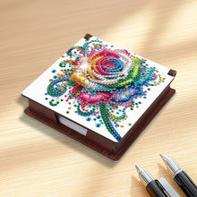 Load image into Gallery viewer, Wood Shining Rose Diamond Painting Memo Pad Holder Mosaic Kit for Home Office