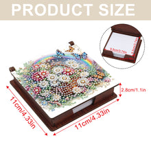 Load image into Gallery viewer, Wood Flower Butterfly Diamond Painting Memo Pad Holder Mosaic Kit for Home