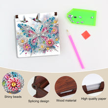 Load image into Gallery viewer, Wood Hummingbird Butterfly Diamond Painting Memo Pad Holder Mosaic Kit for Home