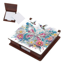 Load image into Gallery viewer, Wood Hummingbird Butterfly Diamond Painting Memo Pad Holder Mosaic Kit for Home