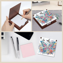 Load image into Gallery viewer, Wood Hummingbird Butterfly Diamond Painting Memo Pad Holder Mosaic Kit for Home
