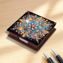 Load image into Gallery viewer, Wood Flower Diamond Painting Memo Pad Holder Mosaic Kit for Home Office