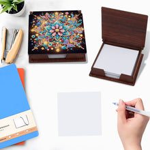 Load image into Gallery viewer, Wood Flower Diamond Painting Memo Pad Holder Mosaic Kit for Home Office