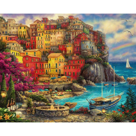 Diamond Painting - Full Square - Town Port (50*40CM)