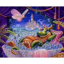 Load image into Gallery viewer, Diamond Painting - Full Square - Dragon Man Taking Bath (50*40CM)