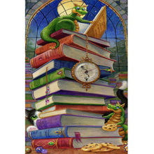 Load image into Gallery viewer, Diamond Painting - Full Square - Dragon Man On Book (40*60CM)