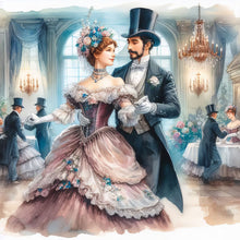 Load image into Gallery viewer, Diamond Painting - Full Round - Victorian Beauty (40*40CM)