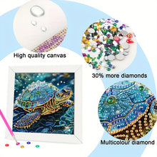 Load image into Gallery viewer, Diamond Painting - Partial Special Shaped - Turtle (15*15CM)