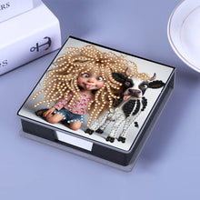 Load image into Gallery viewer, Leather 5D Diamond Painting Kit Note Box DIY Diamond Art Notepad Box (D)