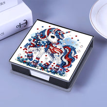 Load image into Gallery viewer, Leather 5D Diamond Painting Kit Note Box DIY Diamond Art Notepad Box (K)