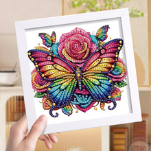 Load image into Gallery viewer, Diamond Painting - Partial Special Shaped - Butterfly Bouquet (15*15CM)