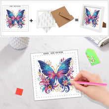 Load image into Gallery viewer, Diamond Painting - Partial Special Shaped - Butterfly Bouquet (15*15CM)