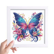 Load image into Gallery viewer, Diamond Painting - Partial Special Shaped - Butterfly Bouquet (15*15CM)