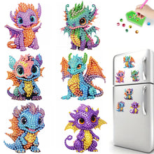 Load image into Gallery viewer, 6Pcs Diamond Painting Refrigerator Magnets Diamond Art Kits for Adults Beginners