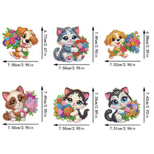 Load image into Gallery viewer, 6Pcs Diamond Painting Refrigerator Magnets Diamond Art Kits for Adults Beginners