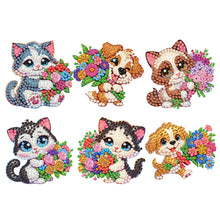 Load image into Gallery viewer, 6Pcs Diamond Painting Refrigerator Magnets Diamond Art Kits for Adults Beginners