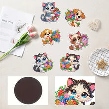 Load image into Gallery viewer, 6Pcs Diamond Painting Refrigerator Magnets Diamond Art Kits for Adults Beginners