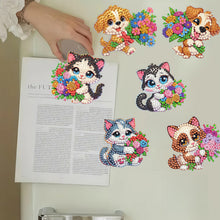 Load image into Gallery viewer, 6Pcs Diamond Painting Refrigerator Magnets Diamond Art Kits for Adults Beginners
