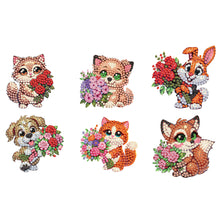 Load image into Gallery viewer, 6Pcs Diamond Painting Refrigerator Magnets Diamond Art Kits for Adults Beginners